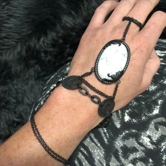 All Saints Jewelry - All Saints white marble ring/bracelet